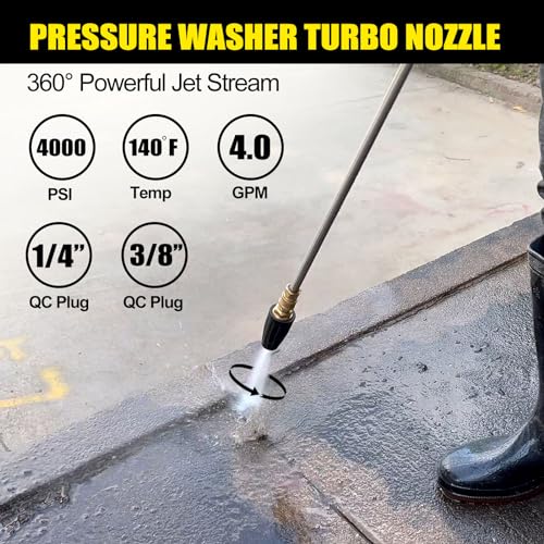 WORKEASE 4000PSI Turbo Nozzle for Pressure Washers