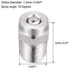 Sourcing Map Pressure Washer Nozzle, 2 Pack