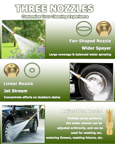 Portable High Pressure Washer Gun with Nozzles