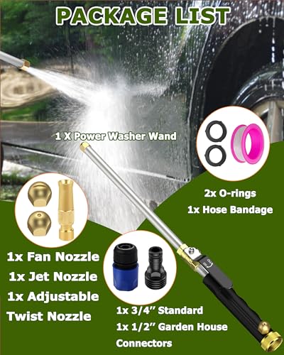 Portable High Pressure Washer Gun with Nozzles