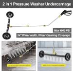 24-Inch 2-in-1 Pressure Washer Undercarriage Cleaner