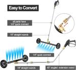 24-Inch 2-in-1 Pressure Washer Undercarriage Cleaner