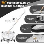 14" Stainless Steel Pressure Washer Surface Cleaner