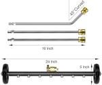 24-Inch 2-in-1 Pressure Washer Undercarriage Cleaner