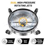 14" Stainless Steel Pressure Washer Surface Cleaner