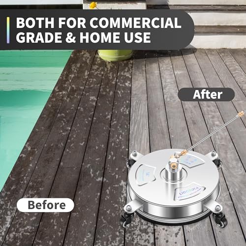 14" Stainless Steel Pressure Washer Surface Cleaner