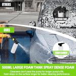 2000W High Pressure Washer with Foam Cannon