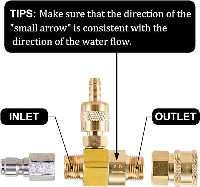 Adjustable Chemical Injector Kit for 4000 PSI Washers
