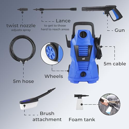 Neo Electric High Pressure Jet Washer with Brush