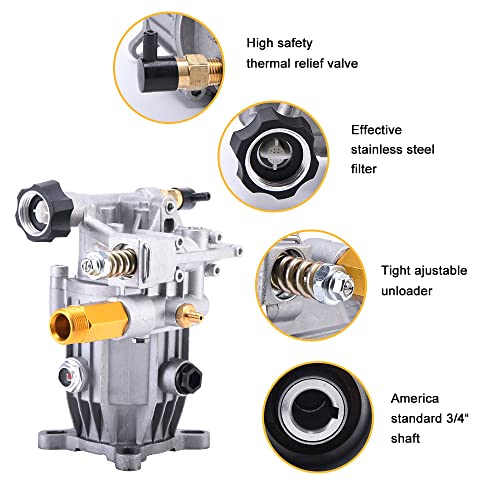 3000 PSI Pressure Washer Pump with Nozzles and Tube