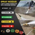 RocwooD 3950 PSI Petrol Pressure Washer with Accessories