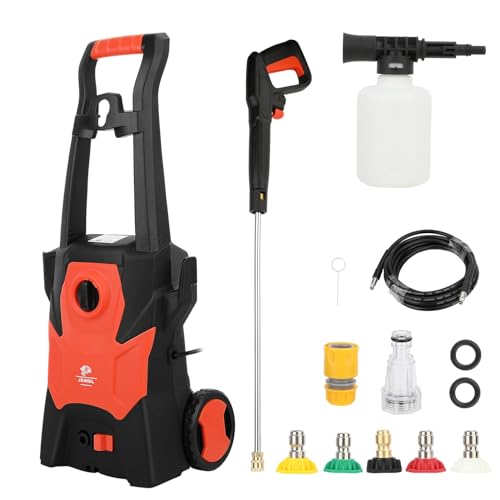 HshDUti 1800 PSI Electric Pressure Washer with Wheels