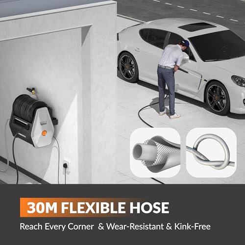 Giraffe Wall Mounted Electric Pressure Washer with Hose