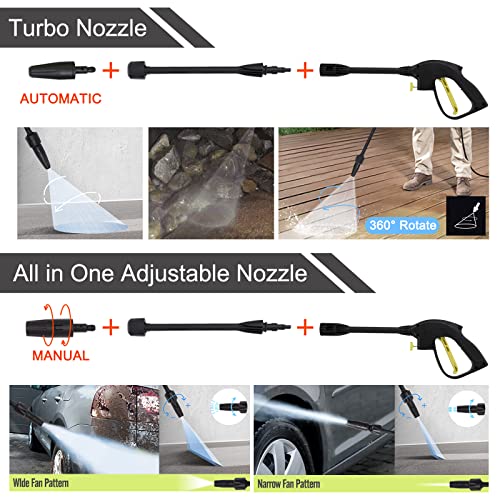 1650W Electric Pressure Washer with Adjustable Nozzle