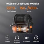 Giraffe Wall Mounted Electric Pressure Washer with Hose