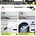 2200W Electric Pressure Washer with Adjustable Nozzle