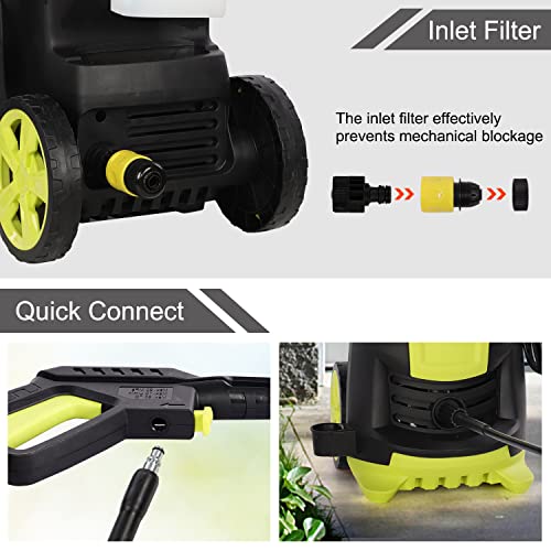 2200W Electric Pressure Washer with Adjustable Nozzle