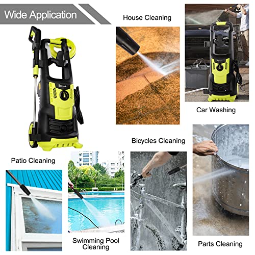 2200W Electric Pressure Washer with Adjustable Nozzle