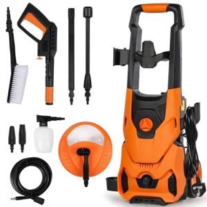 1800W Electric Pressure Washer with Foam Cannon
