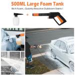 1800W Electric Pressure Washer with Foam Cannon