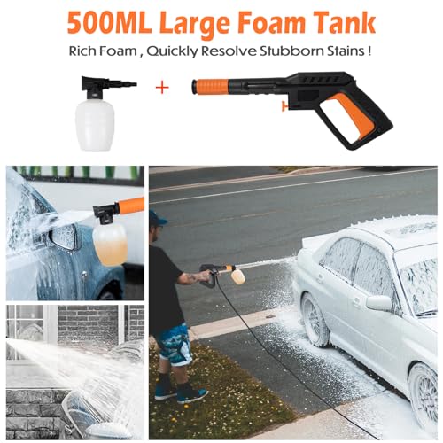 1800W Electric Pressure Washer with Foam Cannon