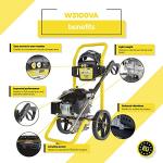 3100 PSI Petrol Pressure Washer for Cars & Patios