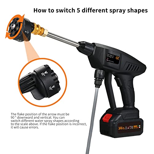 Mulcort 6-in-1 Cordless Power Washer 300W