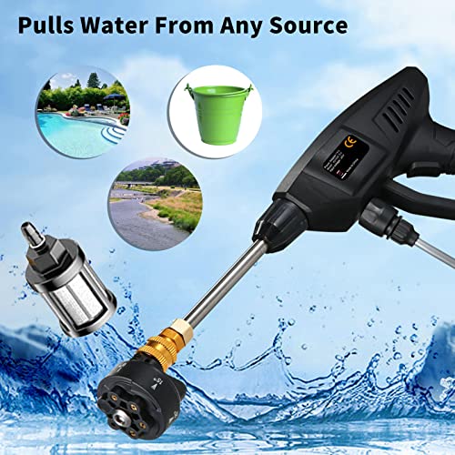 Mulcort 6-in-1 Cordless Power Washer 300W