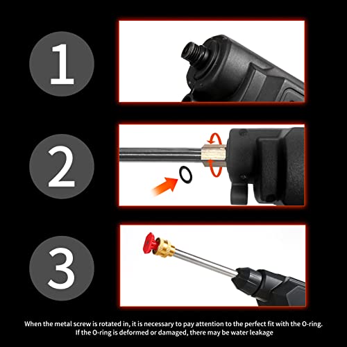Cordless 60Bar Battery Pressure Washer with 6-in-1 Spray