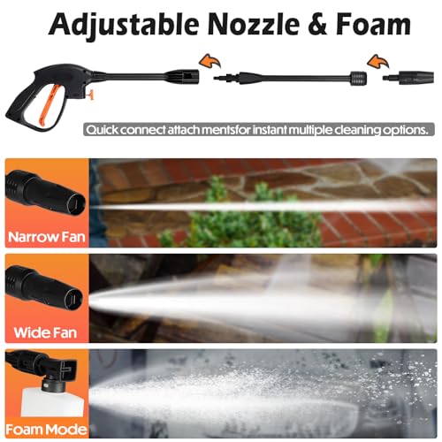 1300W Electric Pressure Washer for Patio and Car