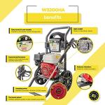 Honda GX 200 Petrol Pressure Washer - 3200 PSI