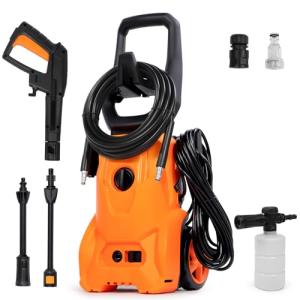 1800W Electric Pressure Washer with Foam Cannon