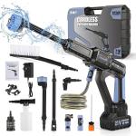 Cordless 652PSI Portable Pressure Washer with 8 Nozzles