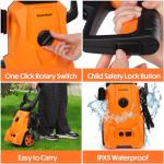 1800W Electric Pressure Washer with Foam Cannon