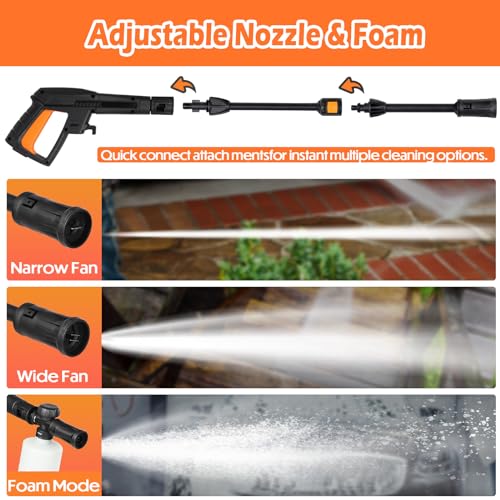 1800W Electric Pressure Washer with Foam Cannon