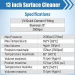 Kowaku 13" Driveway Power Washer Rotary Attachment