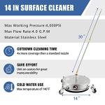 Janz 35.6 cm High-Pressure Surface Cleaner, 4000 PSI