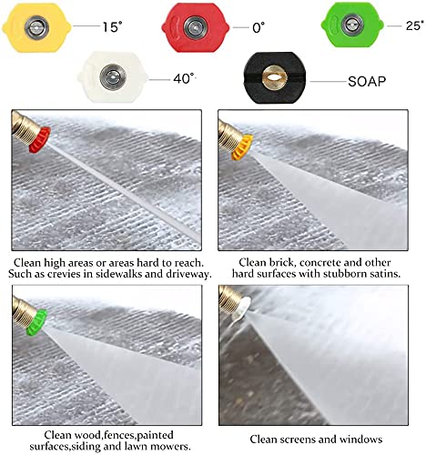 5 Spray Nozzles for 4000 PSI Pressure Washers