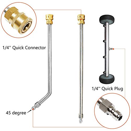 16-Inch Pressure Washer Undercarriage Cleaner Broom