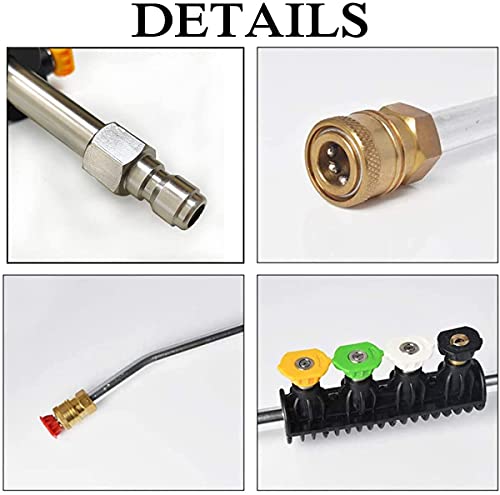 35cm Pressure Washer Extension Wand with 5 Nozzles