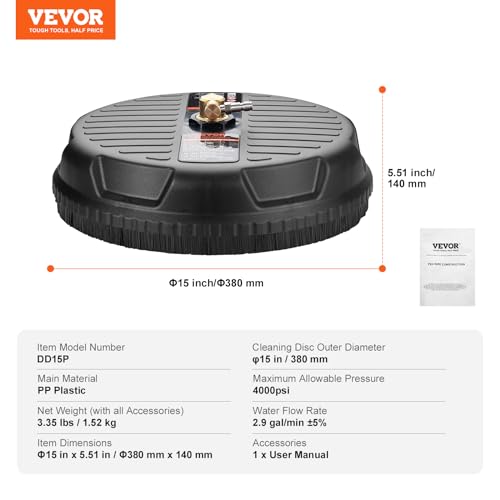 VEVOR Surface Cleaner for Universal Pressure Washers