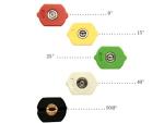 Multi-Grade Pressure Washer Spray Nozzle 5-Pack
