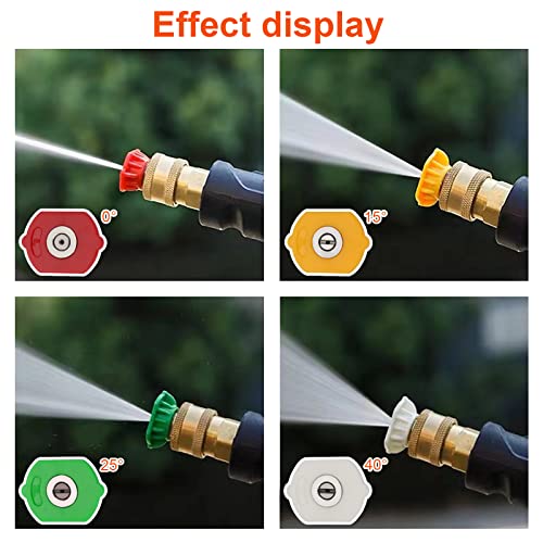 7 Pressure Washer Spray Nozzle Tips Set
