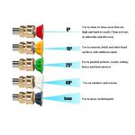 Multi-Grade Pressure Washer Spray Nozzle 5-Pack