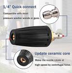 Turbo Rotary Nozzle for Pressure Washers, 5 Tips