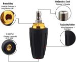 Turbo Rotary Nozzle for Pressure Washers, 5 Tips