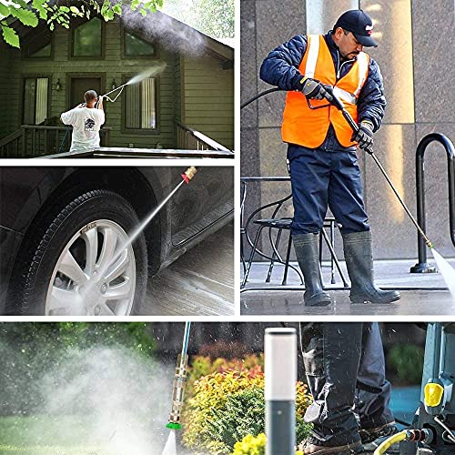 Turbo Rotary Nozzle for Pressure Washers, 5 Tips