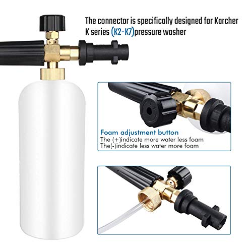 Adjustable Foam Cannon for Karcher Pressure Washers