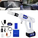 Cordless 21V Power Washer with Battery and Nozzles