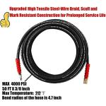 50 FT High-Pressure Washer Hose, 4000 PSI